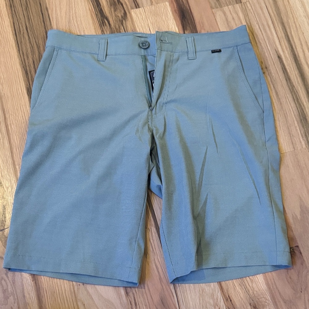 Travis Mathew Light Green Flat Front Shorts